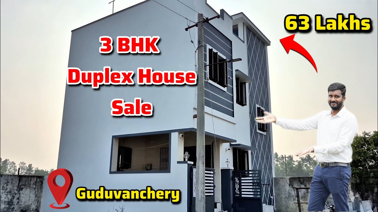 3 BHK Duplex House For Sale In Guduvanchery | 63 Lakhs | Dtcp & Rera Approved 