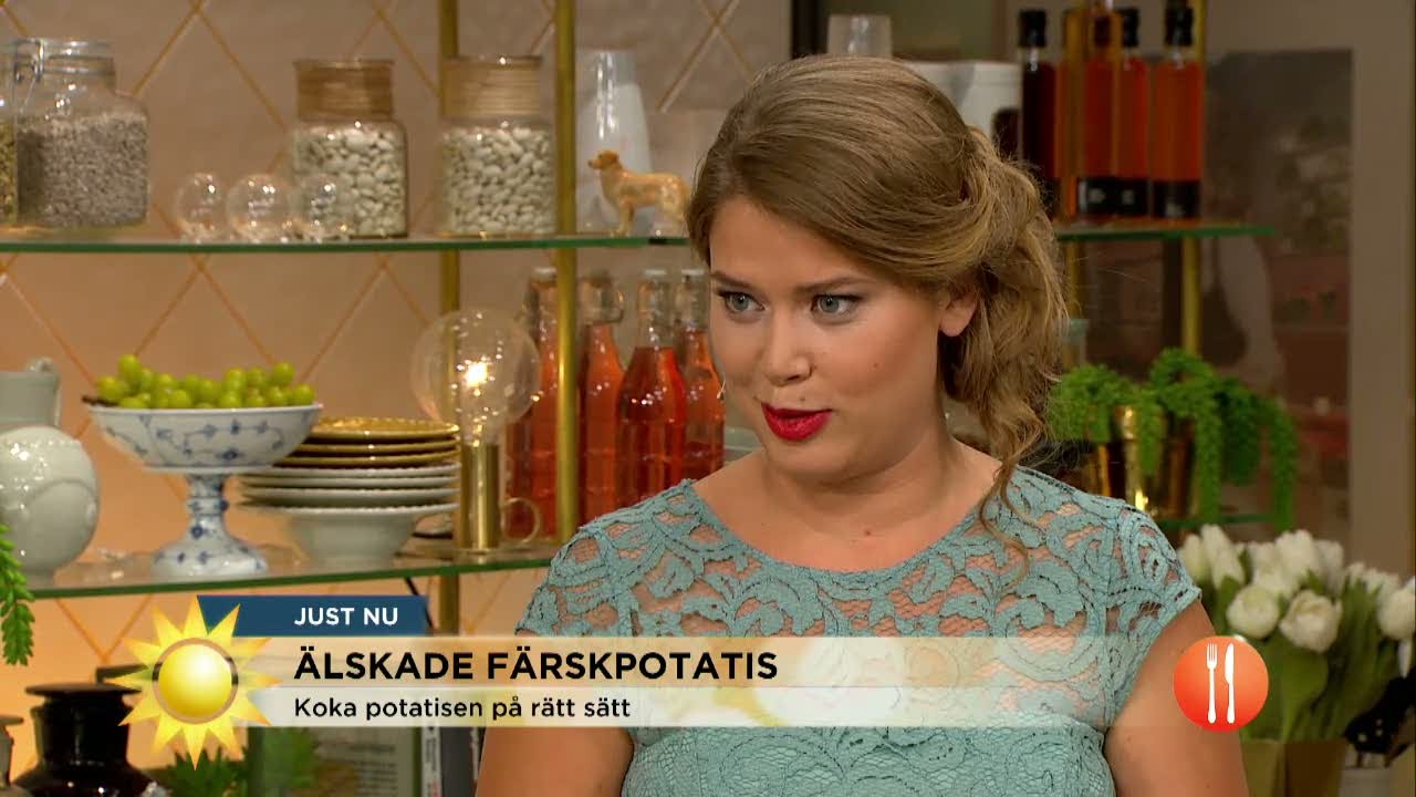 Somriga recept med Jessica Frejs favorit - färskpotatisen - Nyhetsmorgon (TV4)