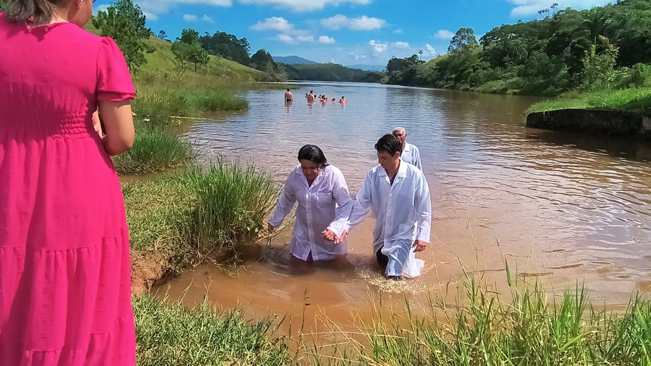 Hoje mostrei o batismo da irmã Ana foi uma benção 