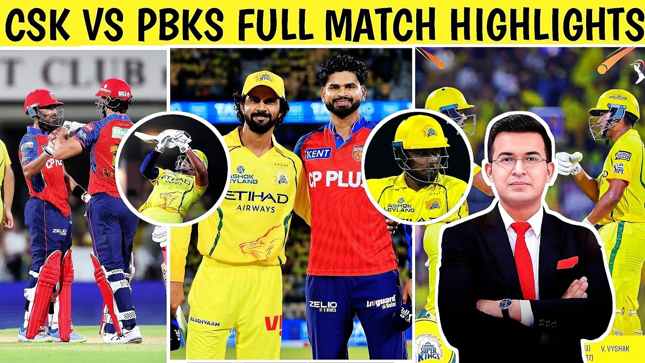 CSK vs PBKS Highlights 😱Exciting match that went till the last over! Batting flop or bowling top?
