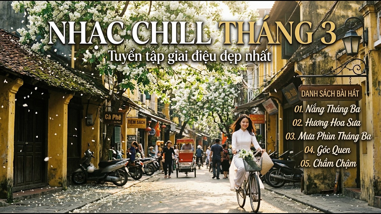 Tuyển Tập Nhạc Chill Tháng 3: Nắng, Hoa Sưa Và Những Góc Quen (Suno AI Gen) #NhạcChill #ThángBa