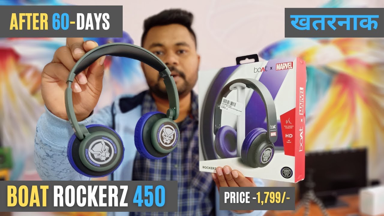 Boat Rockerz 450 - Black Panther Headphones | Boat x Marvel | Limited Edition #techniczilla