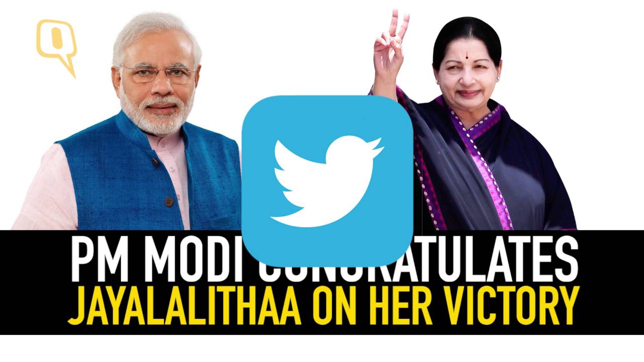 The Quint:AIADMK Supporters Celebrate Jayalalithaa’s Victory, Modi Lauds Her