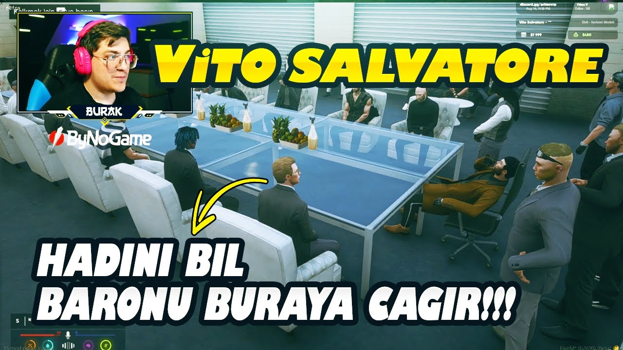 Vito Salvatore - Toplantıda B&uuml;y&uuml;k Racon (Yeni Şehrin İlk Toplantısı) #roleplay #fivem #primev
