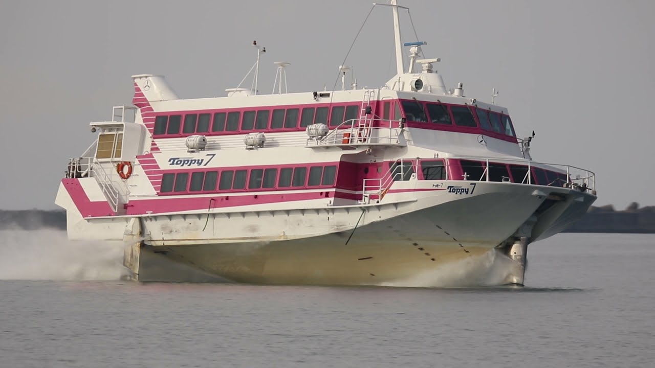 種子島西之表港　ジェットフォイル　トッピー7　高速船 種子屋久高速船　jetfoil BOEING　鹿児島　種子島　屋久島　指宿 2021年9月5日　久米島