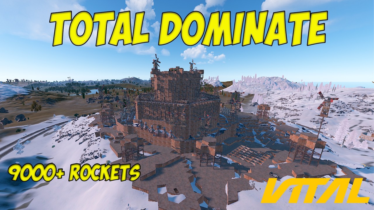 Более 9000 ракет, 2 рейда на слияние | Полное доминирование в Rust на уровне сложности Vital EU M...