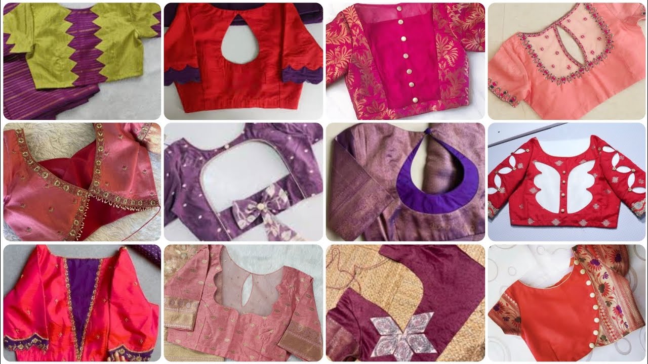70+🎊👉Stylish back neck blouse design ideas ll back neck blouse design 😍 ll blouse design ll trending