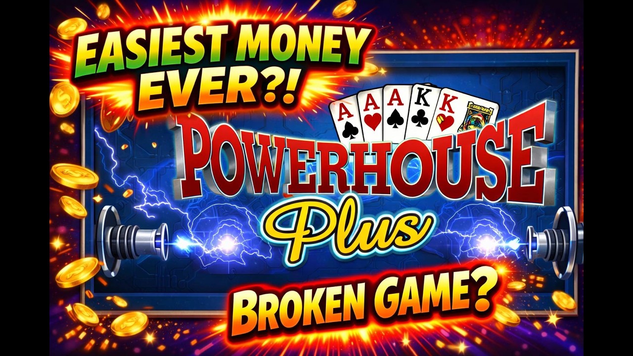 This game PRINTS MONEY! Powerhouse Plus Video Poker is INSANE! Easiest money you will ever WIN!