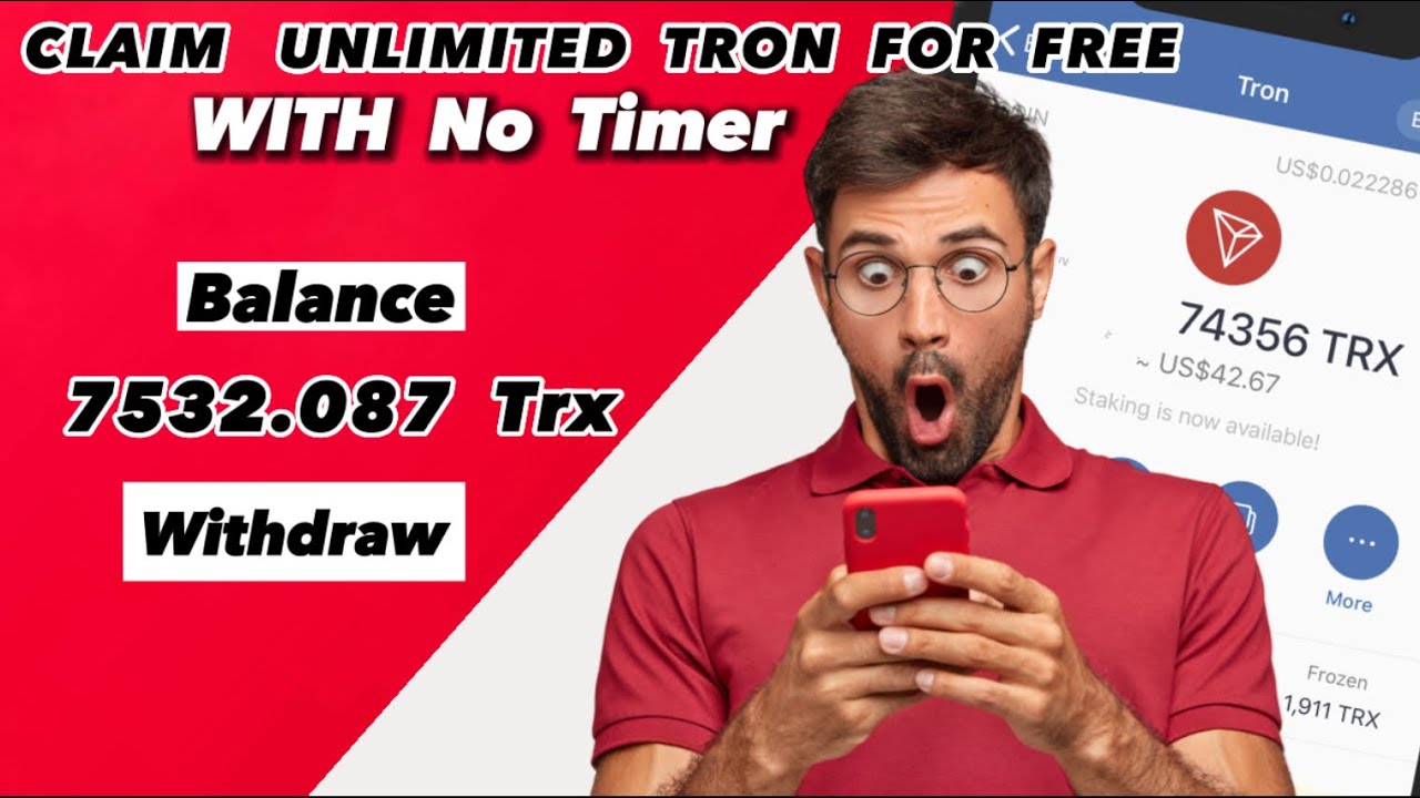 TRON: Claim Unlimited FR&pound;&pound; TRX - Withdrawal 500 TRX Daily!