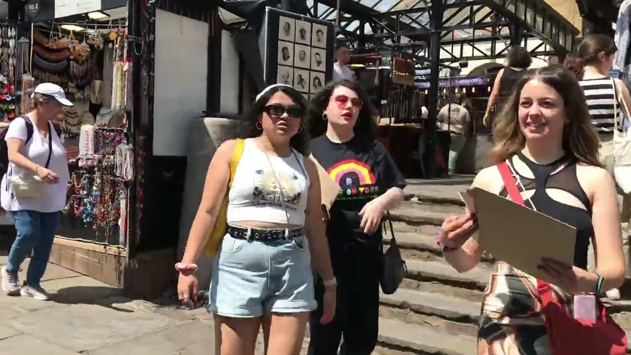 Walking Tour London, United Kingdom - Euston Station to Camden Town - Walking Tour (HD)