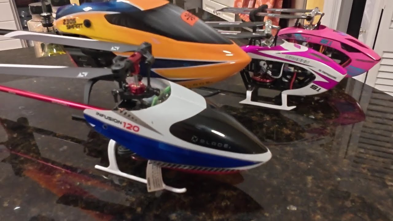 My squadron 249 is made up of Blade 230S Smart, Blade 120 S, and two S1 Goosky helicopters.