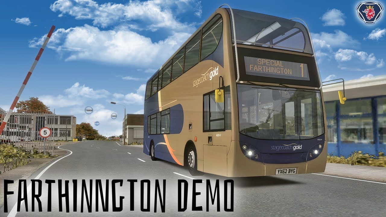 Omsi 2 Farthington Demo Loop route 1 London Citybus C400RX Scania n250ud stagecoach gold
