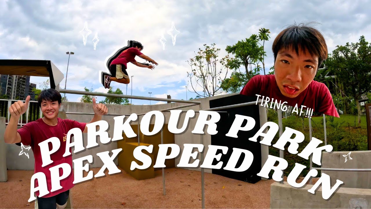 Trying out a PARKOUR SPEED COURSE set by APEX SPEED RUN! 😮‍💨