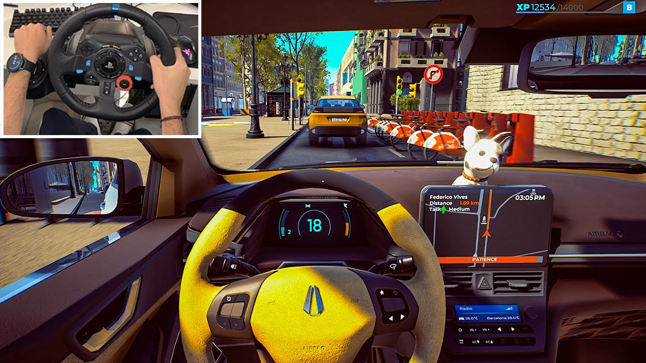 Taxi Life: A City Driving Simulator | Steering Wheel Gameplay