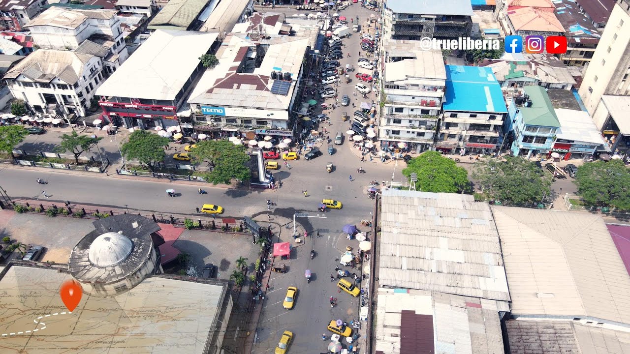 Central Monrovia in August 2023