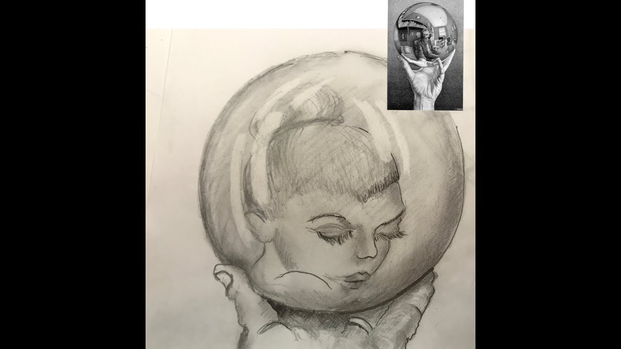 How to draw a hand holding crystal ball