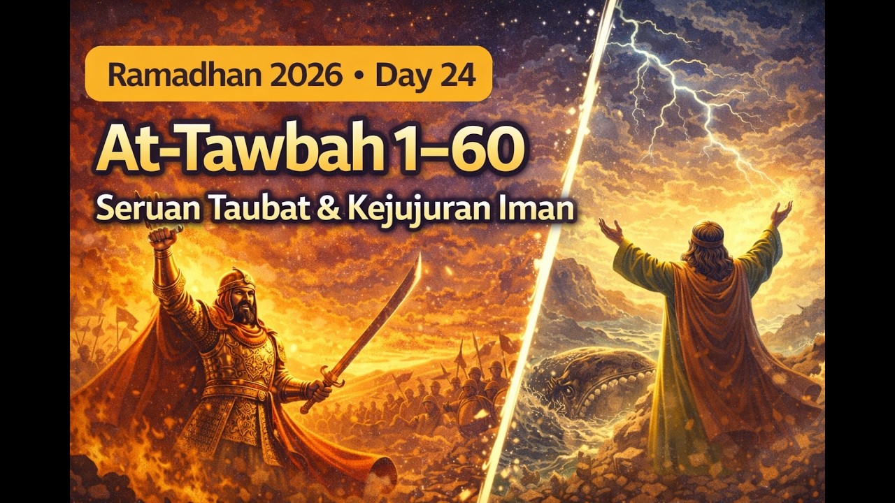 Ramadhan 2026 – Day 24 | At-Tawbah 1–60 | Seruan Taubat & Kejujuran Iman