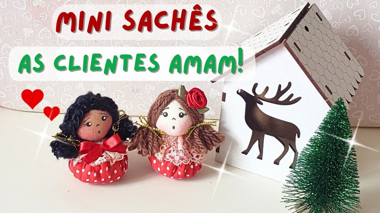 Como fazer Mini Sachê de Boneca! 👧🏻👧🏽 Muito fácil!