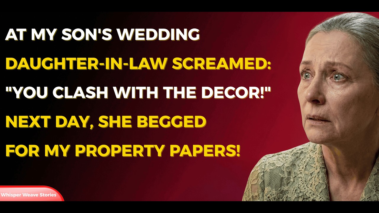 Daughter-in-law clashes with wedding decor, then begs for my property papers!