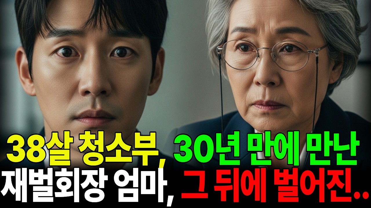 38살 청소부, 30년 만에 만난 재벌 회장이 된 엄마를 만나는데..  I 감동사연 I 노후사연 I 인생사연 I 오디오북