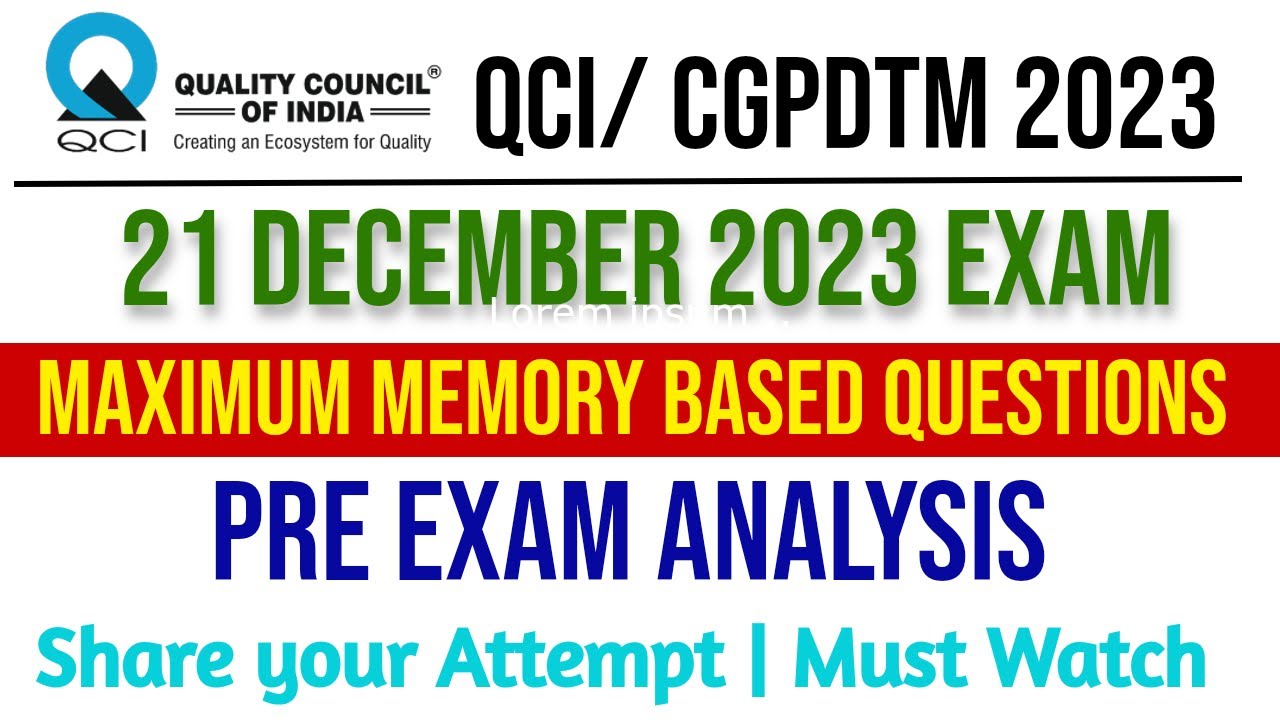 CGPDTM Patent Officer Pre-Exam Paper Analysis | 21 December 2023 Patent Officer Preliminary Exam |