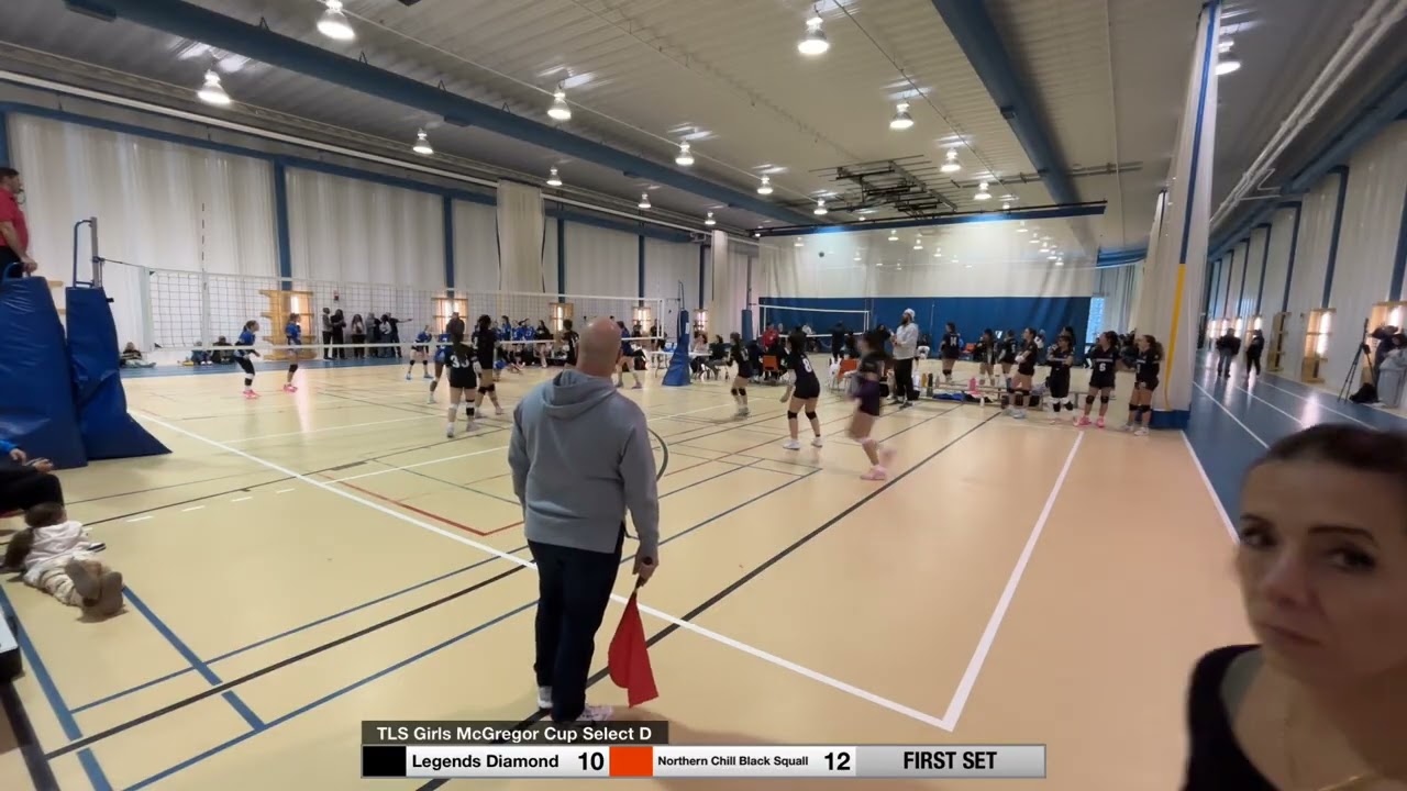 TLS Girls McGregor Cup Select D: Vaughan Legend Diamonds vs Northern Chill Black Squall Set 1
