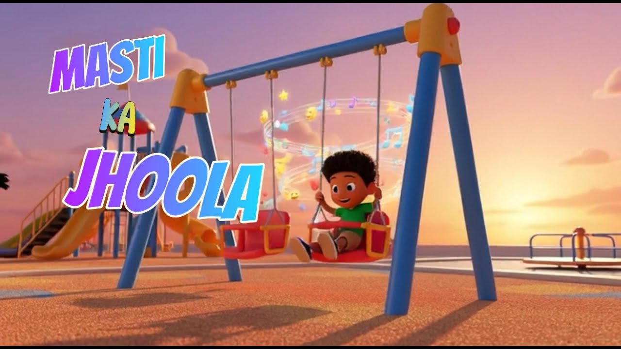 मस्ती का झूला 🤩 | Funny Hindi Kids Song | Nursery Rhyme in Indian Style