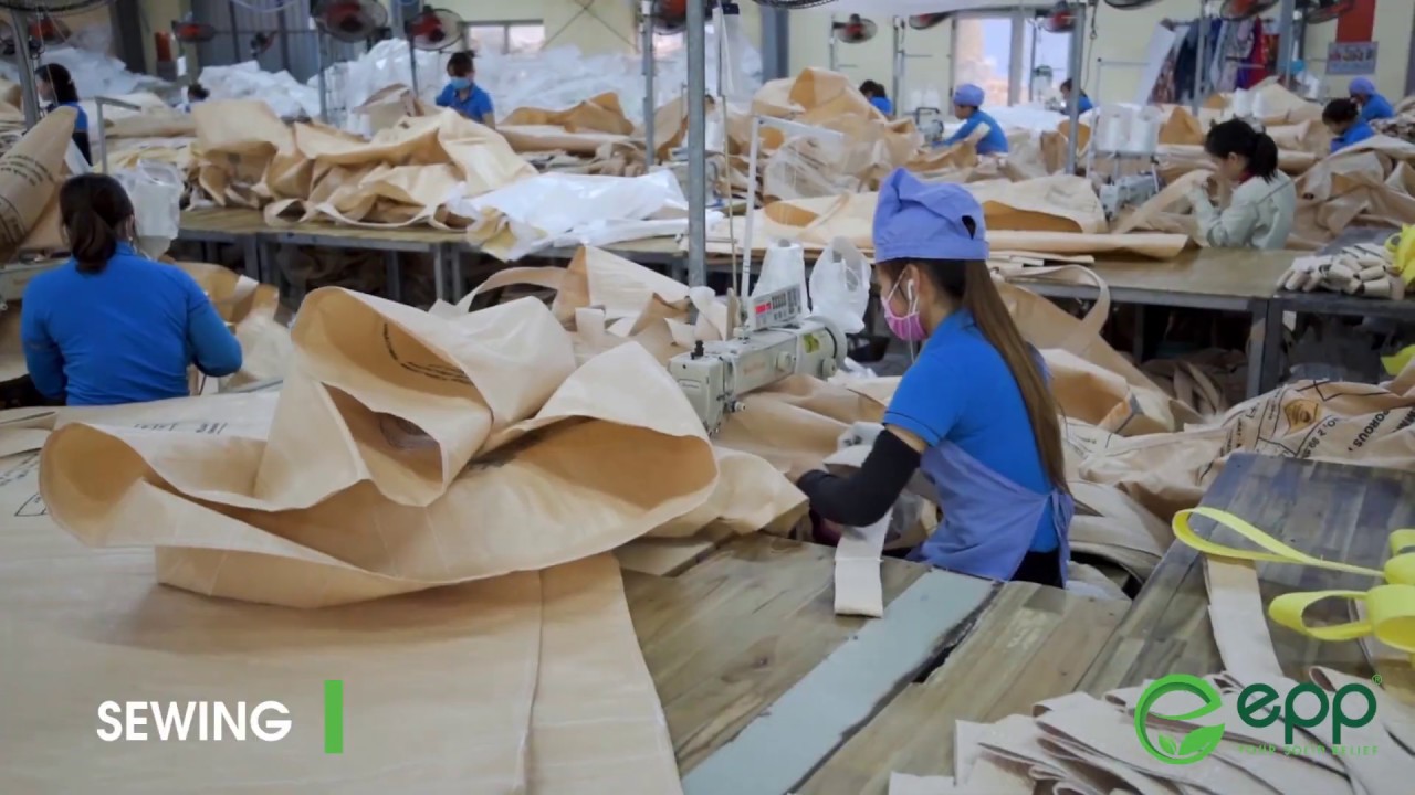 EPP VIETNAM - FIBC BAG BULK BAG JUMBO BAG SEWING PROCESS