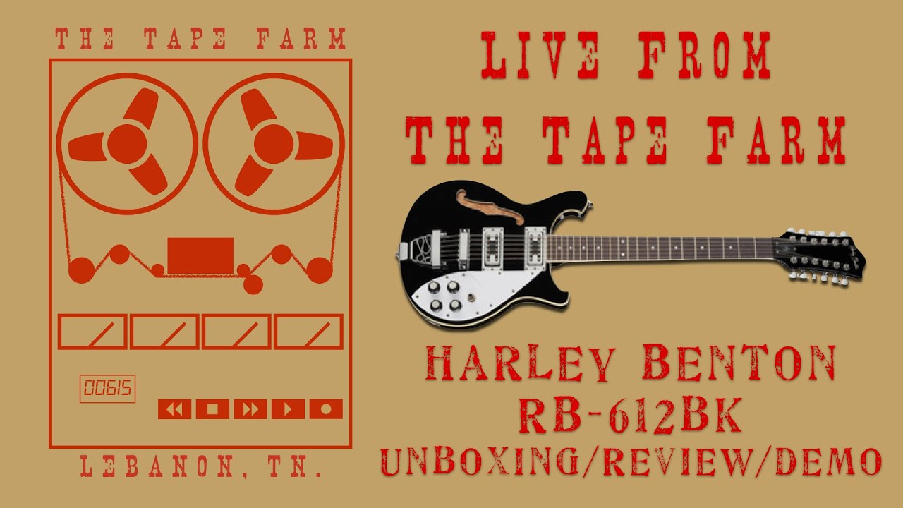 Harley Benton RB-612BK - In-Depth Unboxing, Review, and Demo - Live From The Tape Farm