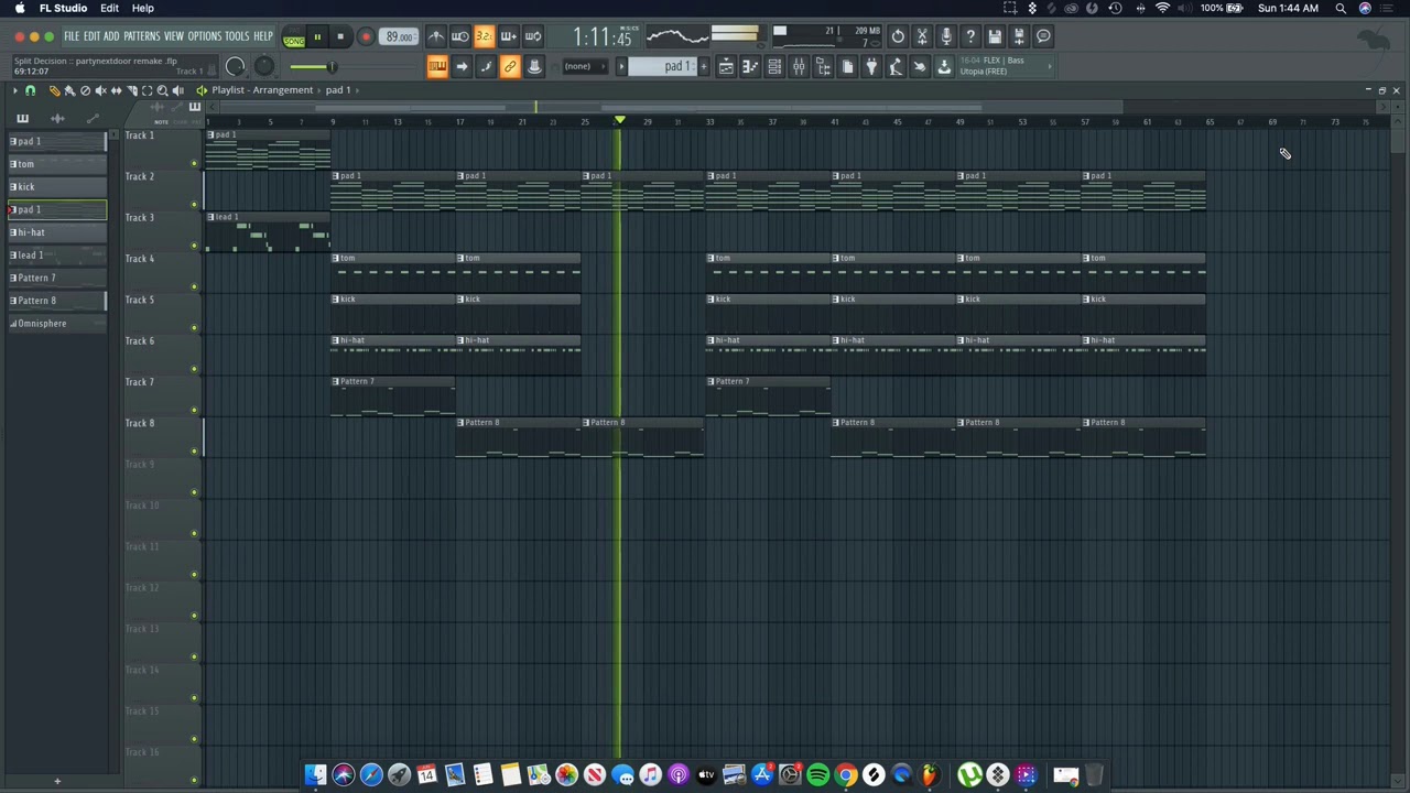 PARTYNEXTDOOR - SPLIT DECISION (Instrumental Remake) reprod. by producedbymii
