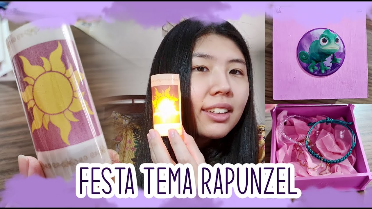 PREPARATIVOS FESTA TEMA RAPUNZEL - ENROLADOS DISNEY #01 | Hi Lel&ecirc;