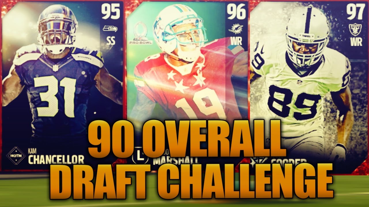 90 OVERALL DRAFT!?! -  MADDEN 17 DRAFT CHAMPIONS