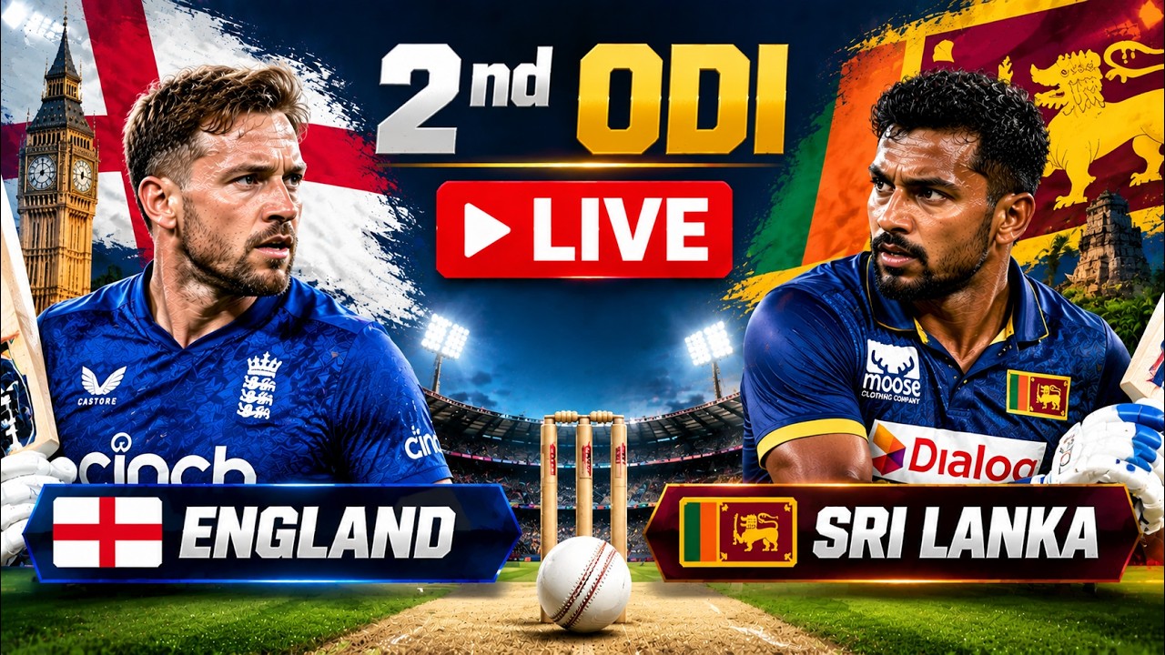 WATCH | England vs Sri Lanka | 2nd ODI LIVE | ENG vs SL | Cricket Live Score & Updates | LIVE