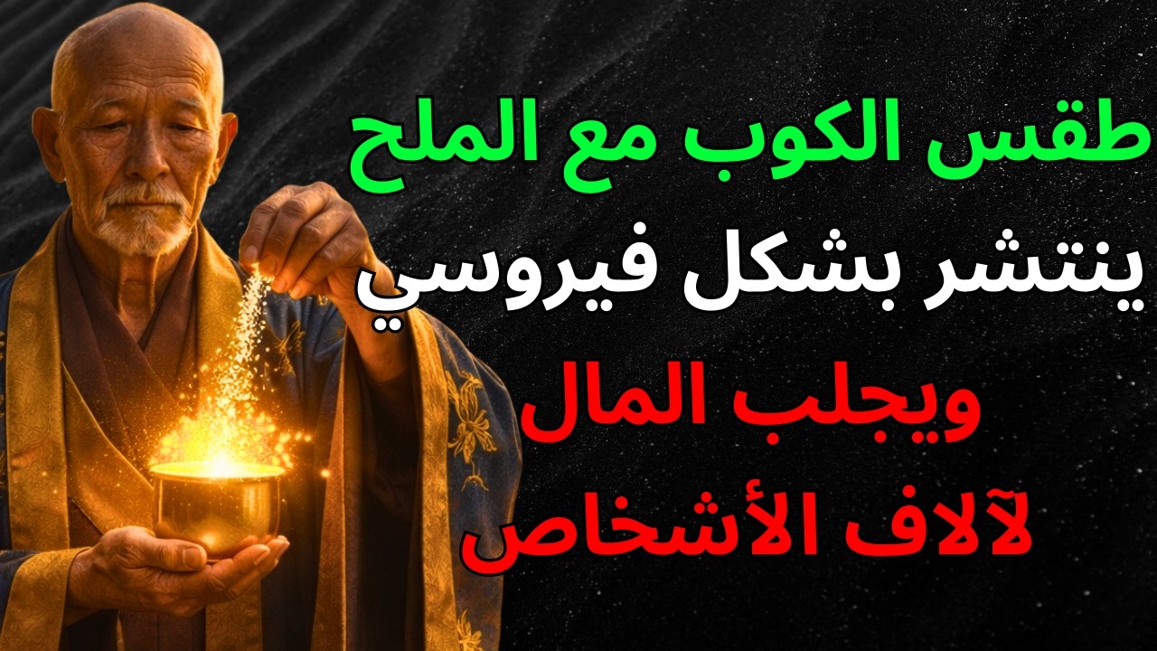 سيردّ الكون: افعل اليوم طقس الكوب مع الملح واجذب الازدهار والثروة اللامحدودة | قانون الجذب