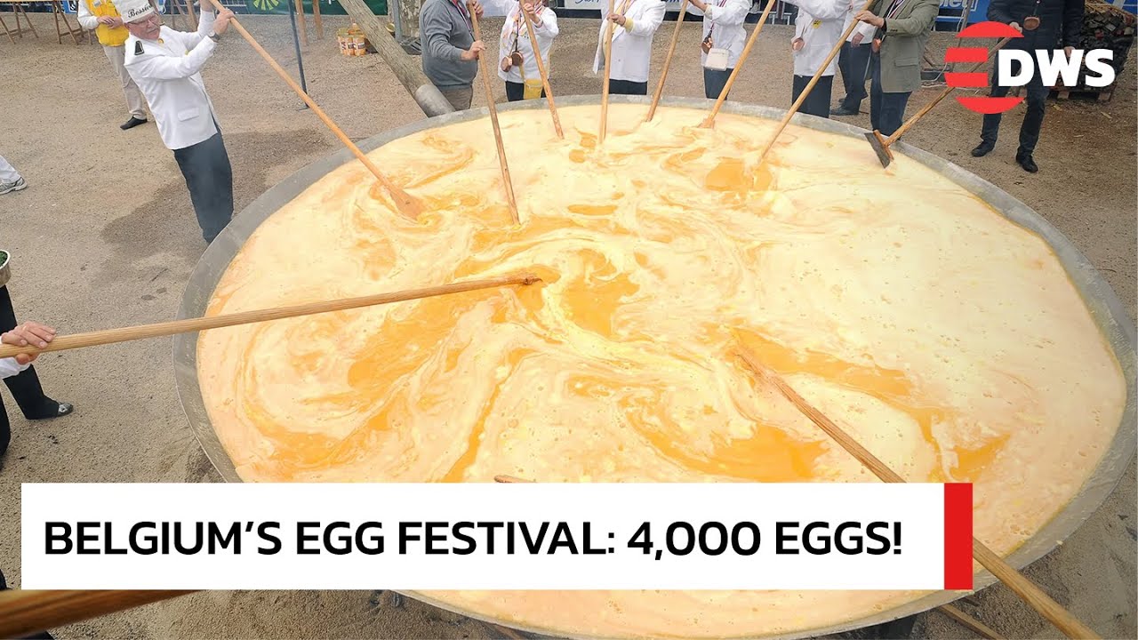 WATCH: Cooking the World’s Biggest Omelette in Belgium | DWS News | AQ1N