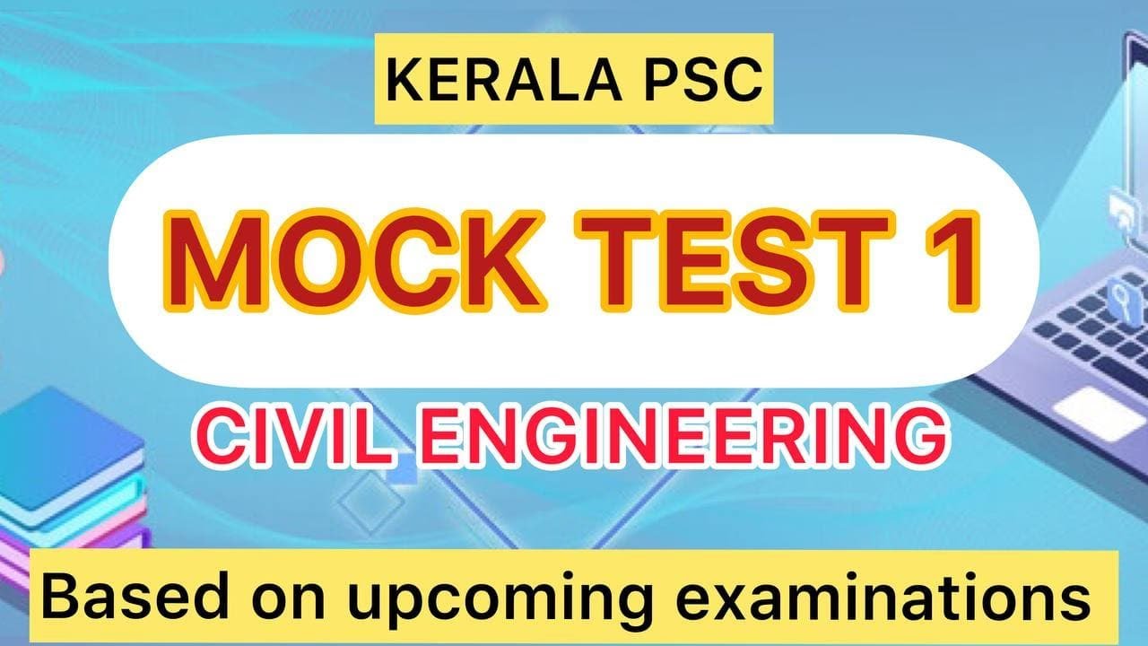 Previous questions / MOCK TEST / 100MCQ   / CIVIL ENGINEERING ../ Overseer grade 3