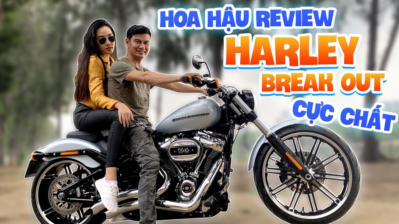 Hoa hậu Ngọc Châu thích thú khi được Ns Tiết Cương cho trải nghiệm Harley Break Out cực chất