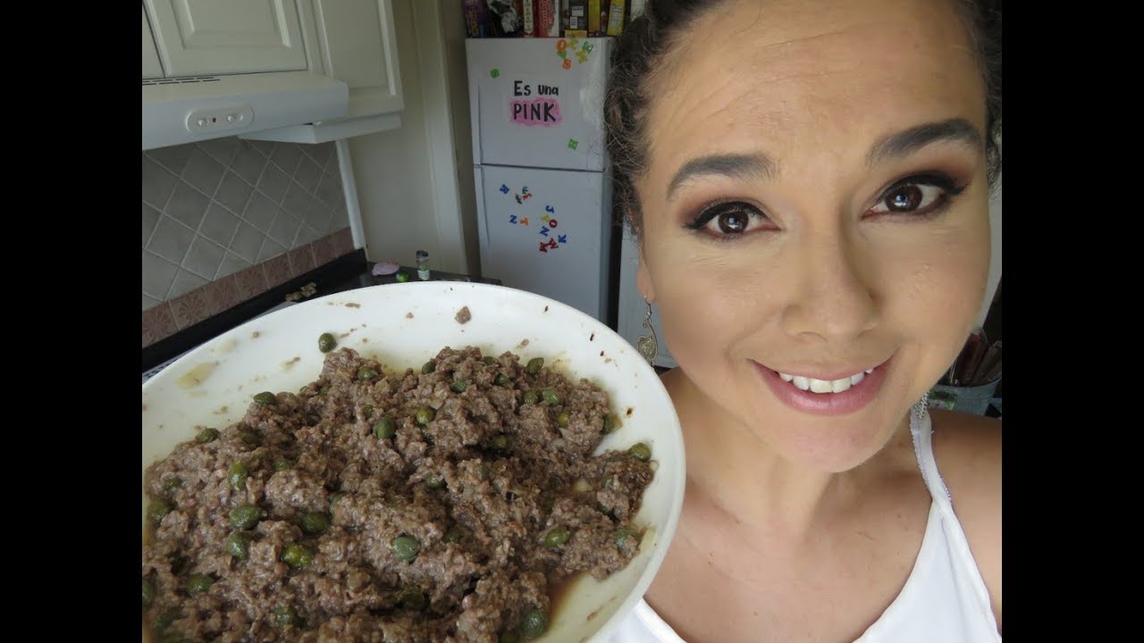 Carne tártara de mi papá/Carne estilo libanesa/Marisolpink