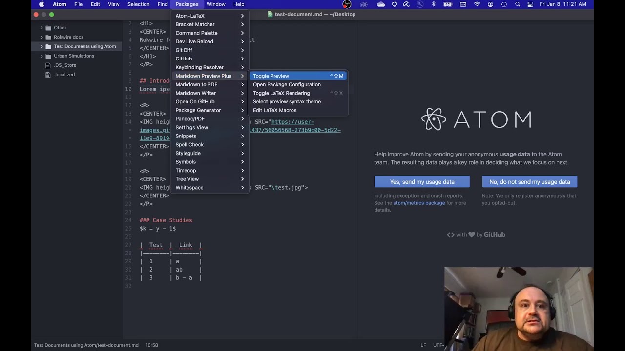 Atom Tutorial: Markdown to HTML