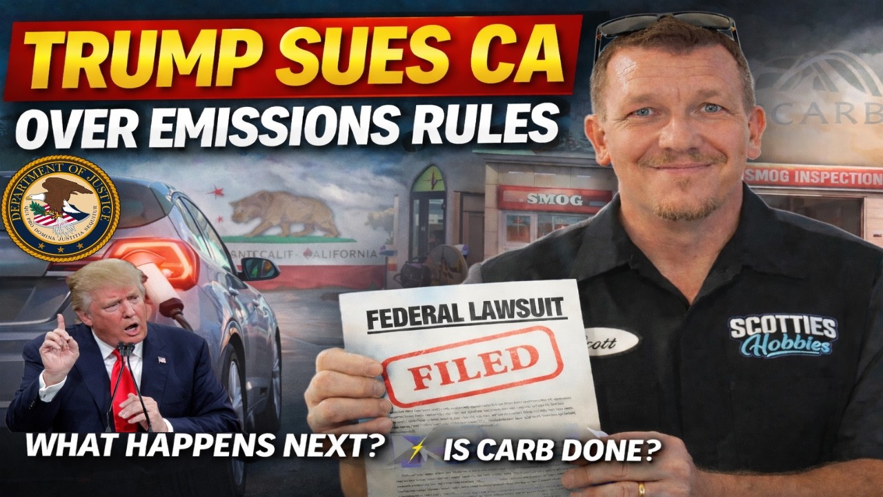 Federal Government SUES California Over Emissions Rules. Trump DOJ vs California Emissions!