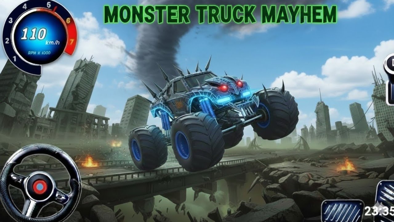 😱Monster Truck vs Giant Obstacles: The Ultimate Stunt Challenge! 🏎️💨Unbelievable! 😱 #monstertruck  