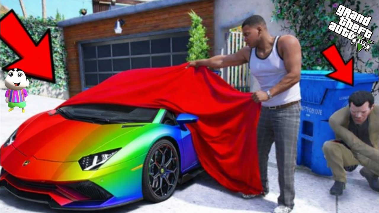 Franklin Buys His Dream Car But Michael Steals It in GTA 5 | SHINCHAN and CHOP