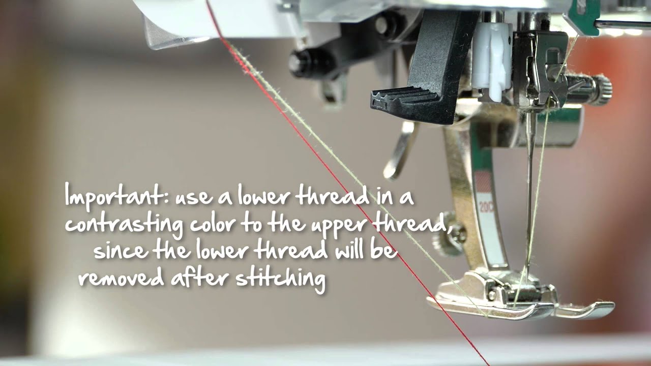 Tutorial: how to sew fringes and hemstitches with the BERNINA tailor tack foot no. 7