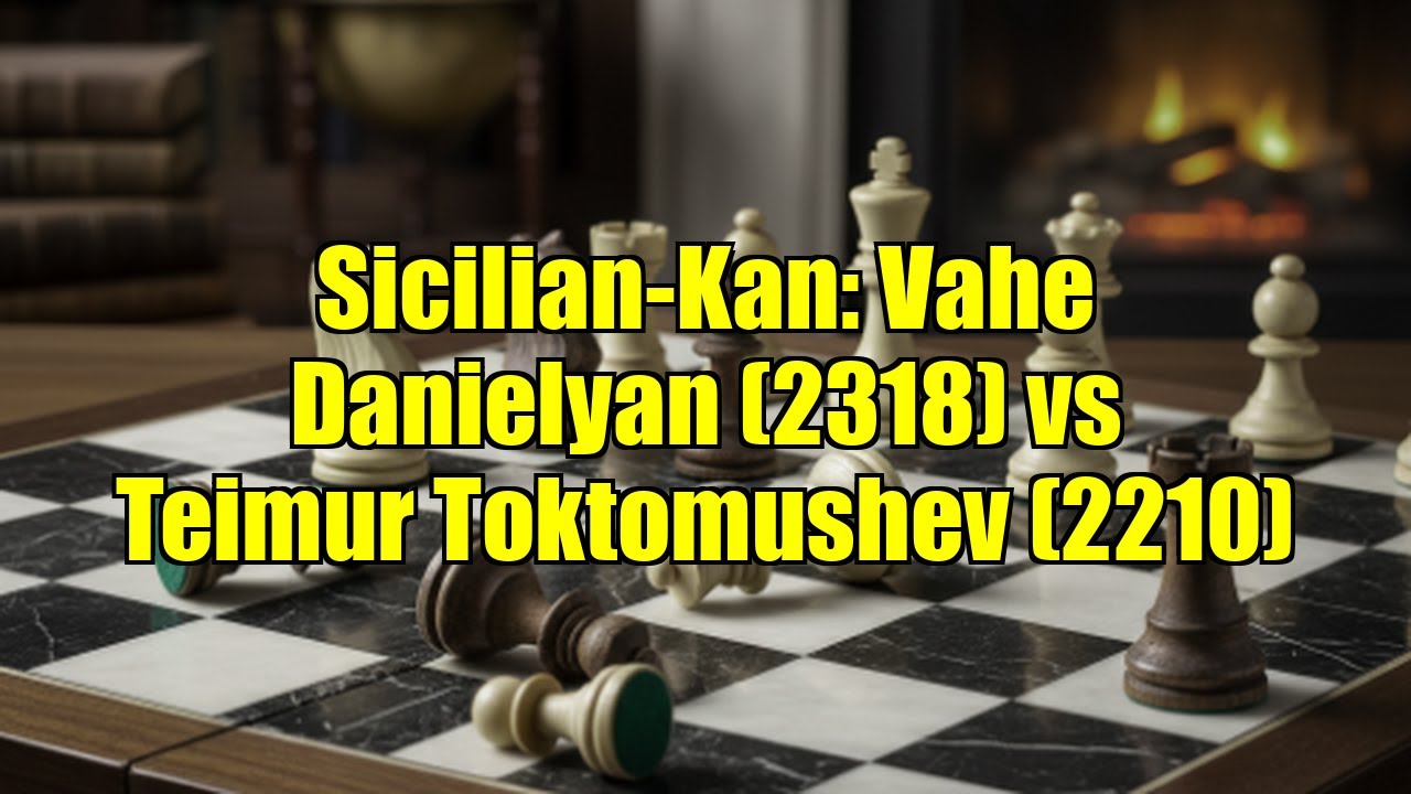 Sicilian-Kan: Vahe Danielyan (2318) vs Teimur Toktomushev (2210)