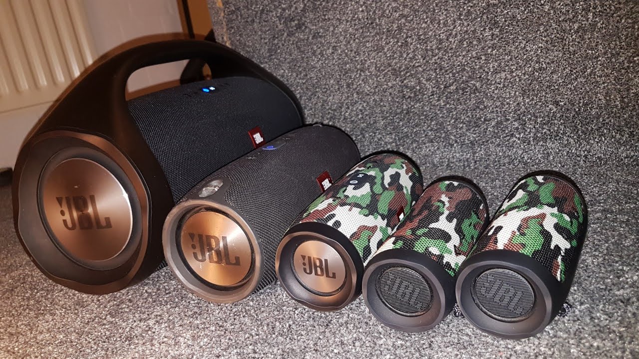 SILVESTER SPECIAL!!! ALL MY JBL SPEAKERS BASS TEST! Boombox + Xtreme + Charge 3 + 2x Flip 4 [#1]