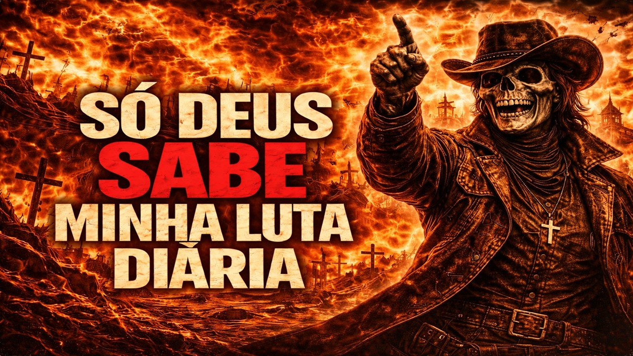 S&Oacute; DEUS SABE MINHA LUTA DI&Aacute;RIA &mdash; (Clipe Oficial 4k) | Dark Country Rock