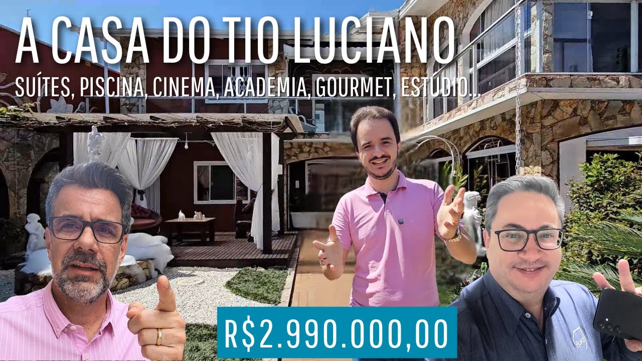 Casa do Tio Luciano, pra quem gosta de receber, de festar e do estilo raiz, de casas!