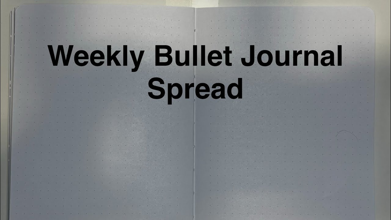 Еженедельный разворот в стиле Bullet Journal (MakseLife Dot Grid Journal и декоративный скотч Hub...