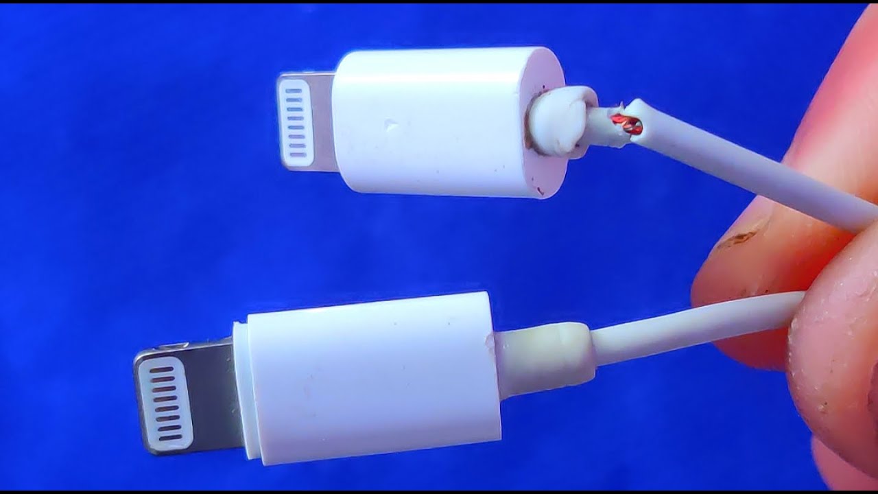 إصلاح سماعات ايفون 14 الأصلية بطريقة سهلة ورائعة Apple iphon Earpods Broken Lightning Cnector Repair