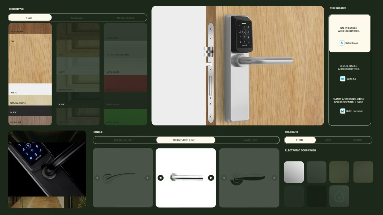 Design your XS4 One S Keypad electronic door lock